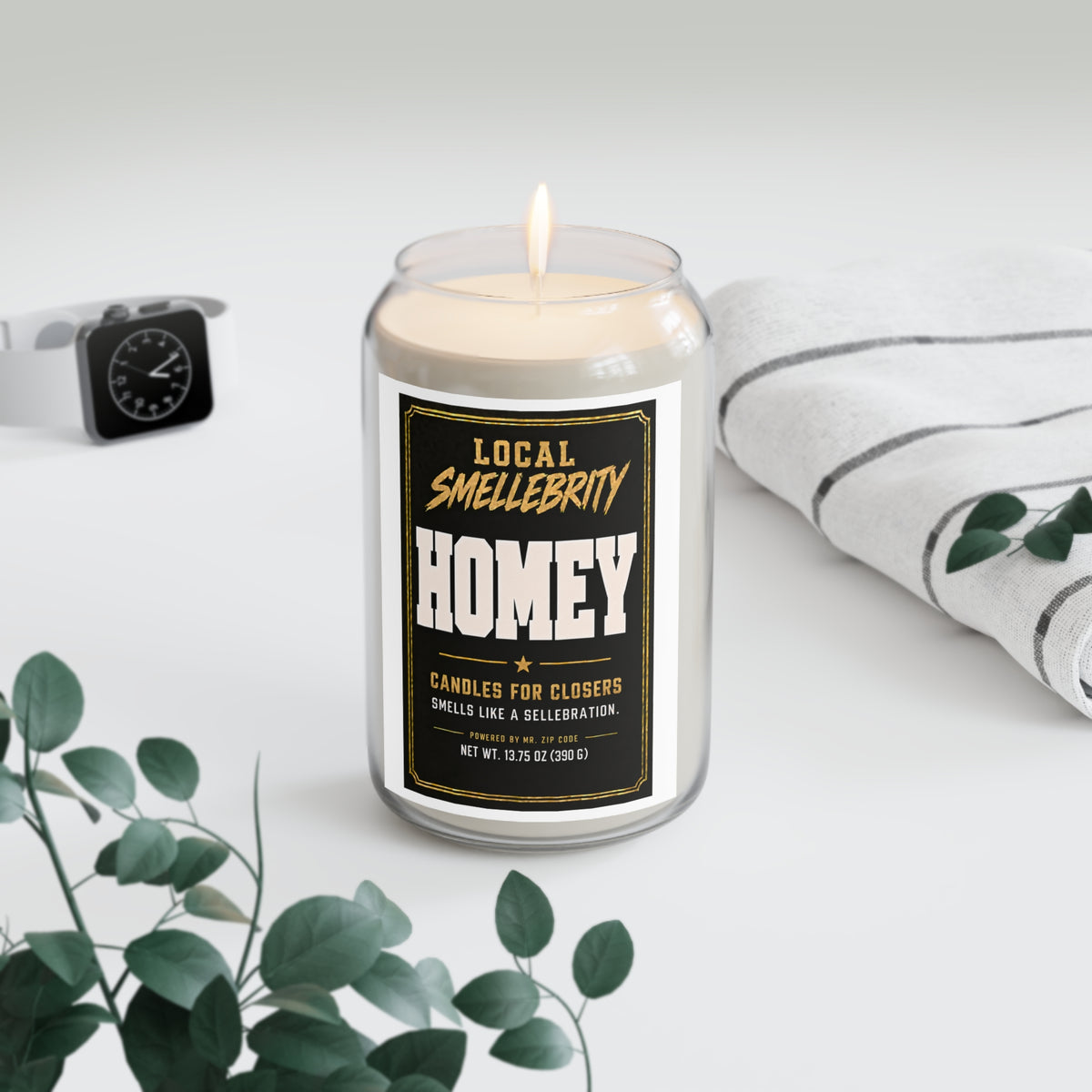 Homey Scented Soy Candle 13.75oz — "Local Smellebrity" Novelty Candle