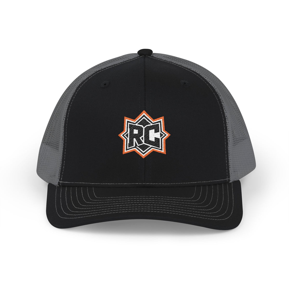 RC Star Patch Trucker Cap — Embroidered Snapback Mesh Hat
