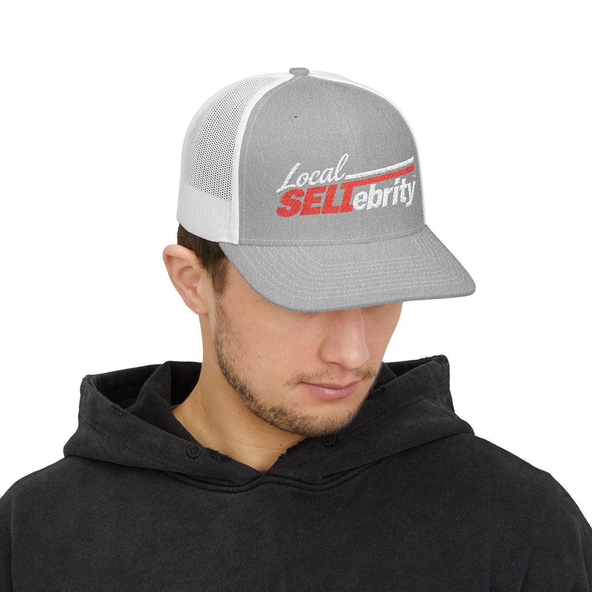 Local SELLebrity Snapback Trucker Cap – Retro Bold Logo Mesh Hat