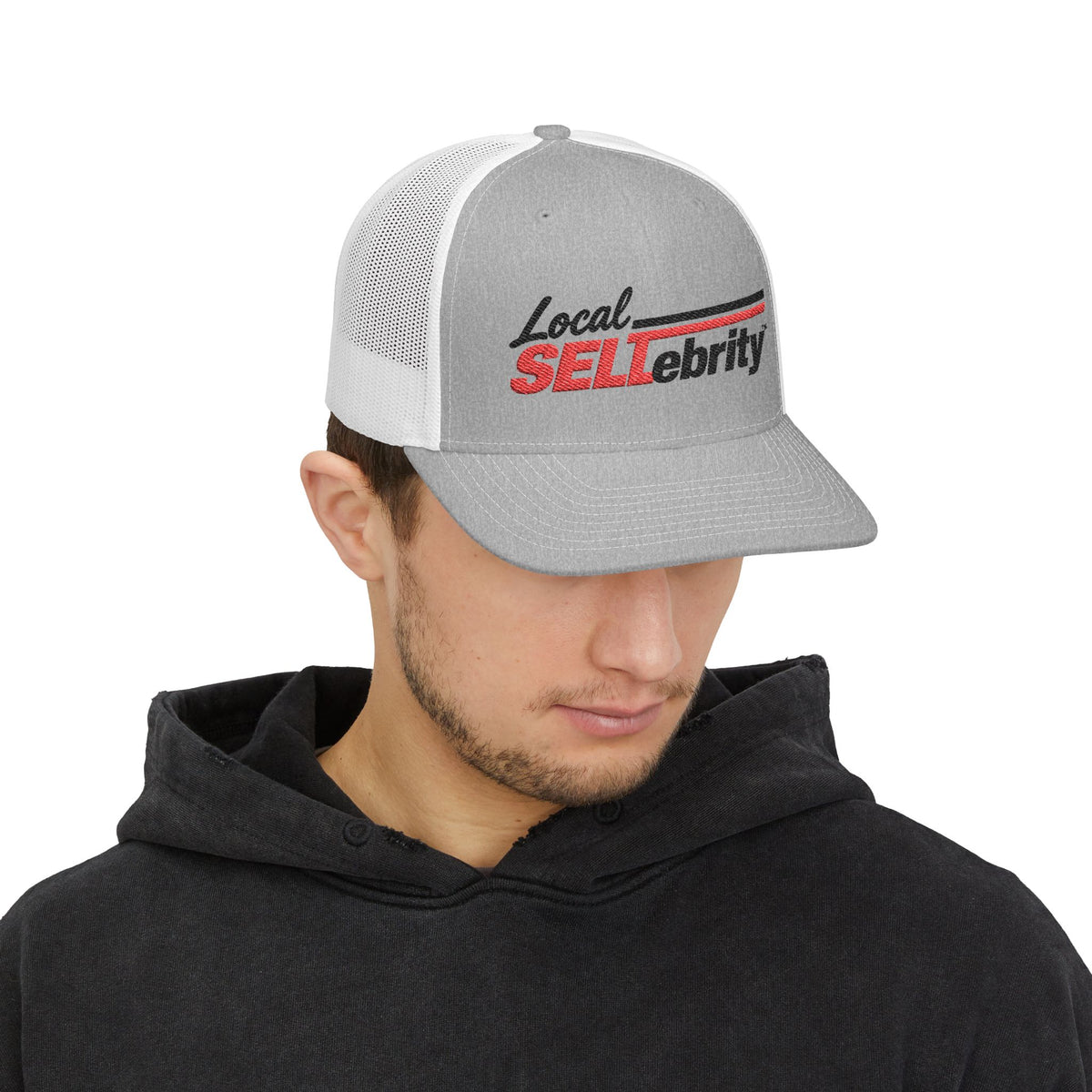Local SELLebrity Trucker Cap – Embroidered Snapback Mesh Hat