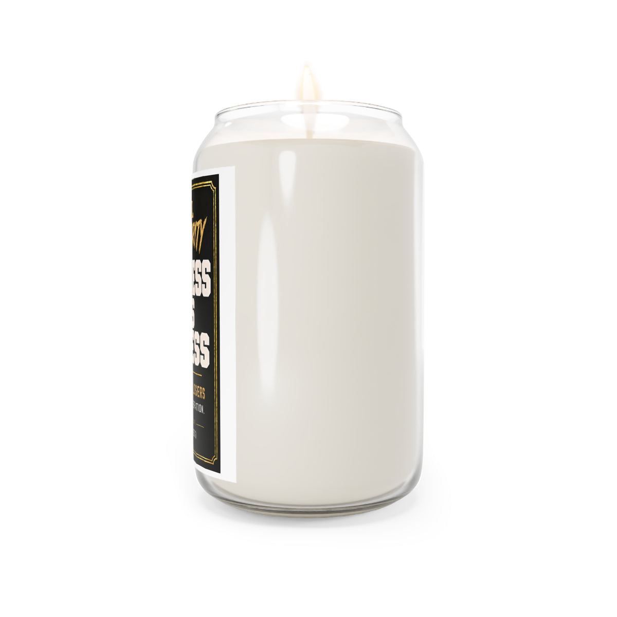 Scented Soy Candle — "God Bless This Address" Novelty Jar (13.75 oz)