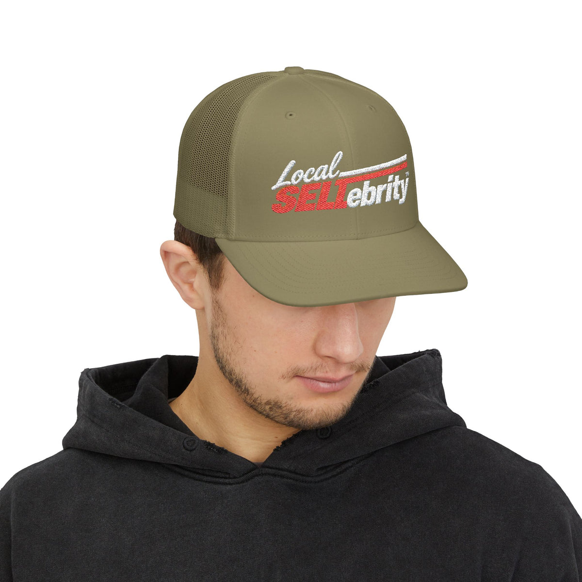Local SELLebrity Snapback Trucker Cap – Retro Bold Logo Mesh Hat