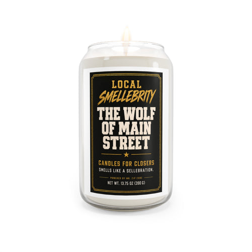 Candle — "The Wolf of Main Street" Scented Soy Candle (13.75 oz)