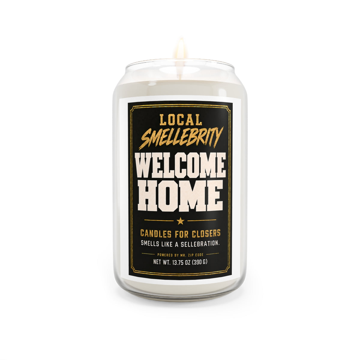 Welcome Home Scented Soy Candle — 13.75 oz (Local Smellebrity)