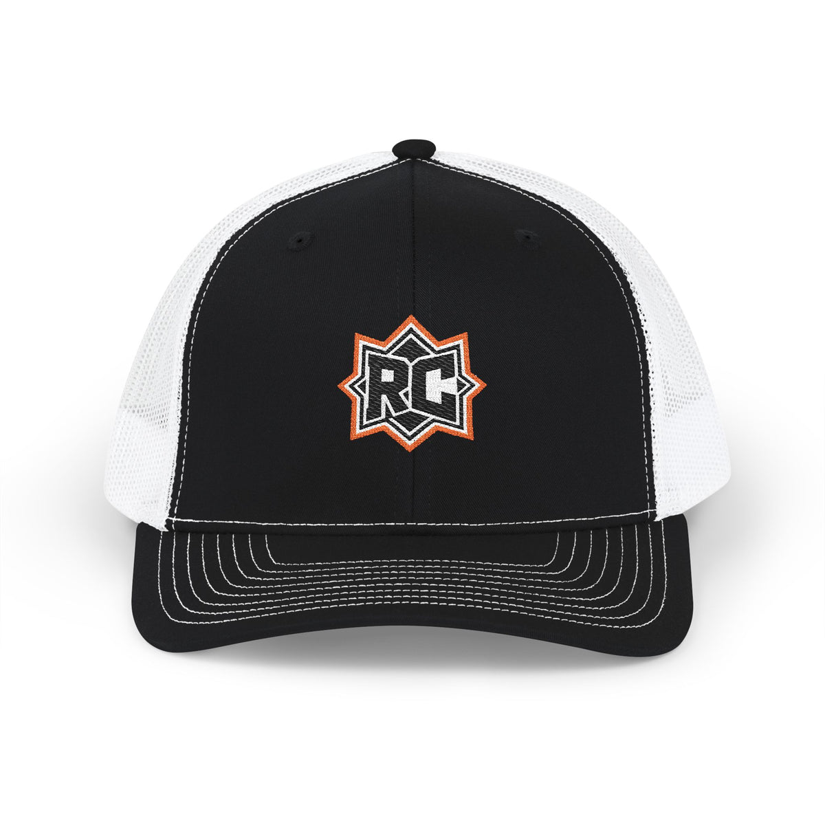 RC Star Patch Trucker Cap — Embroidered Snapback Mesh Hat