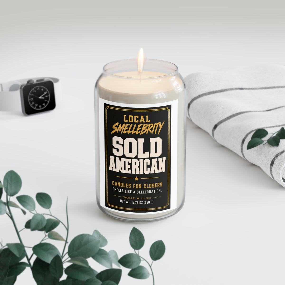 Sold American Scented Soy Candle — 13.75oz "Local Smellebrity"