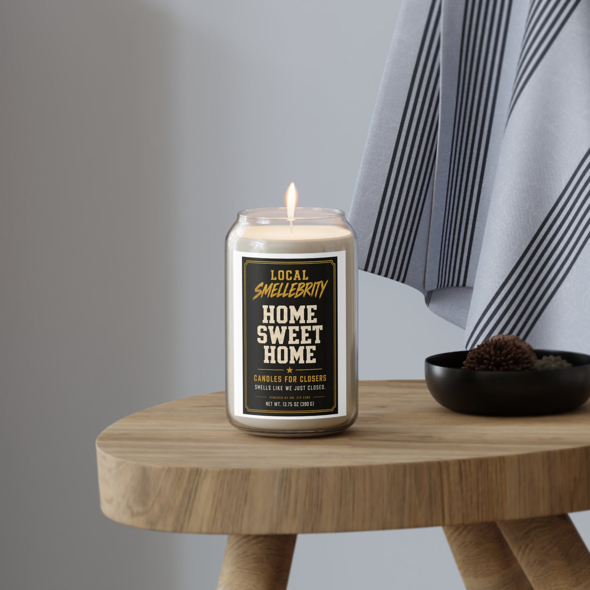 Home Sweet Home Scented Soy Candle — 13.75oz (Local Smellebrity)