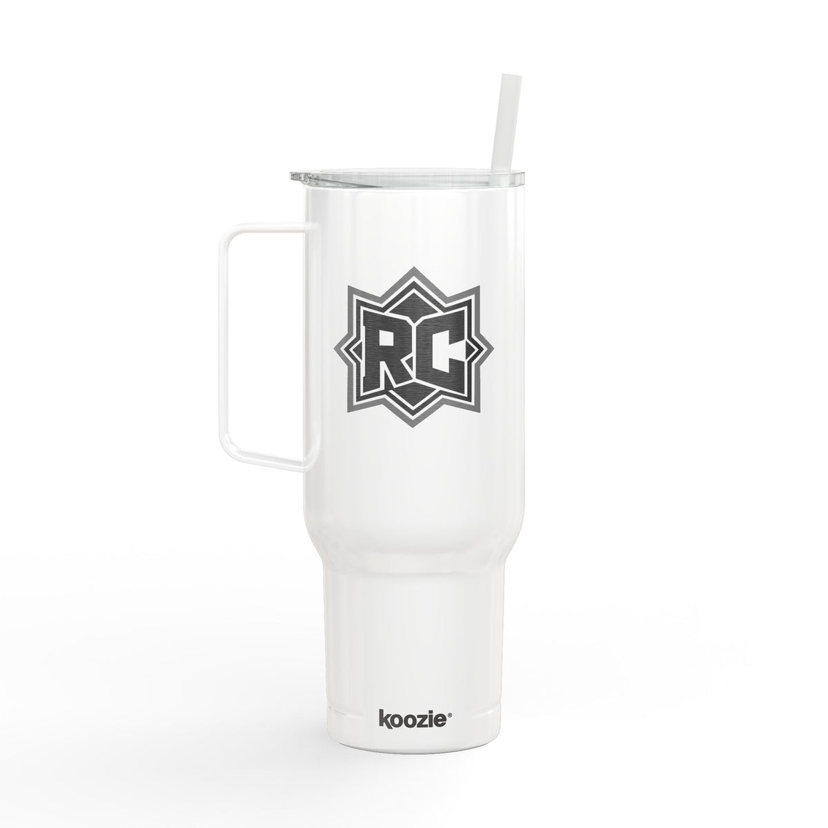 40oz Engraved Insulated Tumbler with Lid — Rugged RC Logo Travel Cup