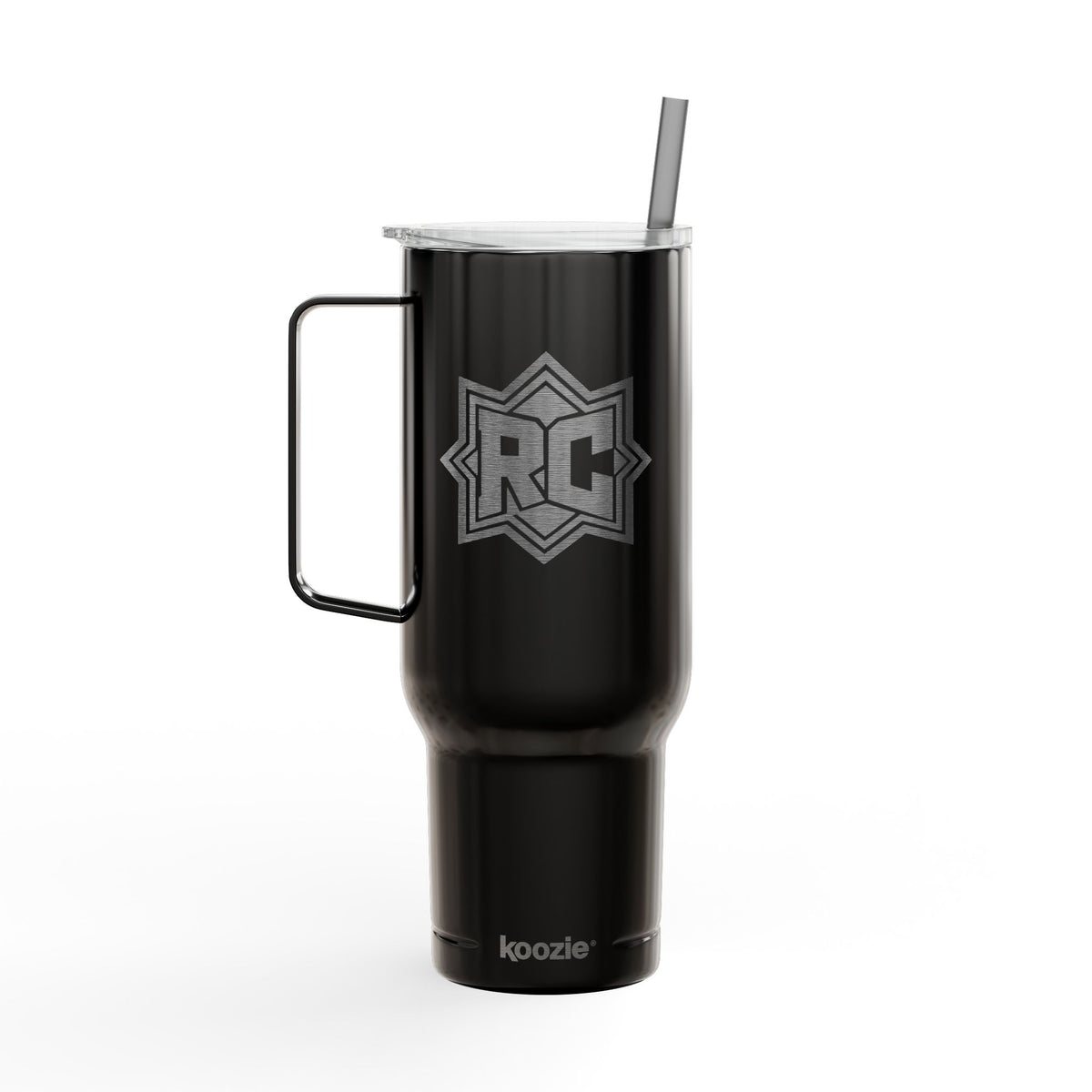 40oz Engraved Insulated Tumbler with Lid — Rugged RC Logo Travel Cup