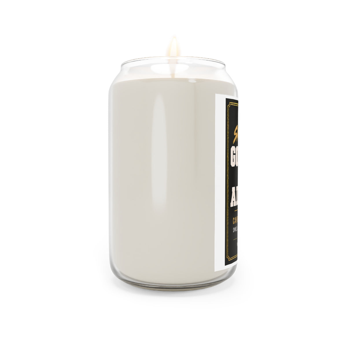 Scented Soy Candle — "God Bless This Address" Novelty Jar (13.75 oz)