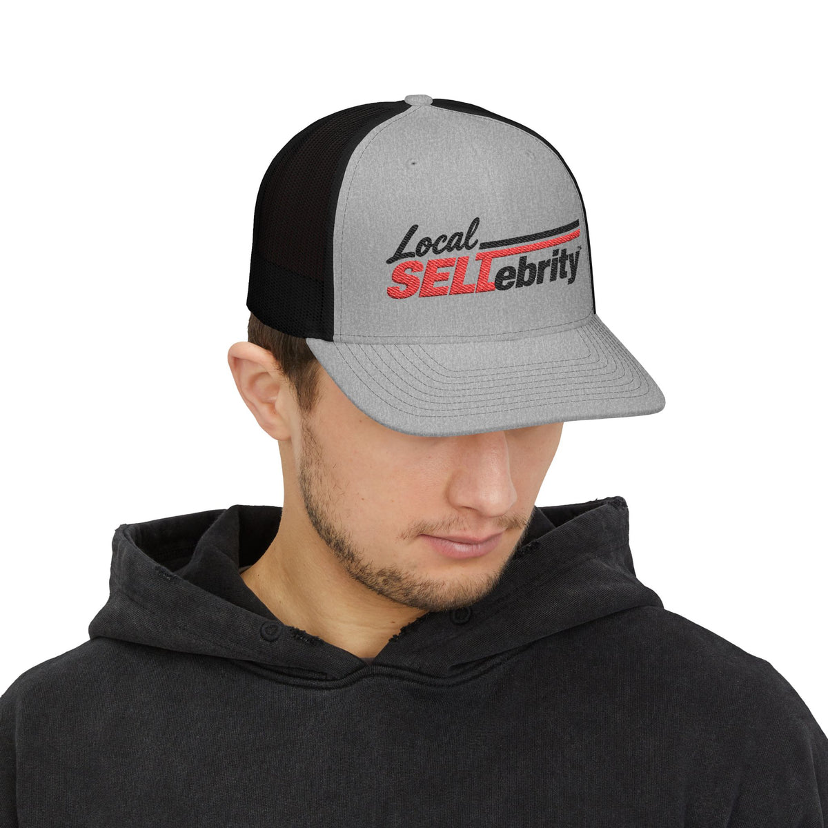 Local SELLebrity Trucker Cap – Embroidered Snapback Mesh Hat