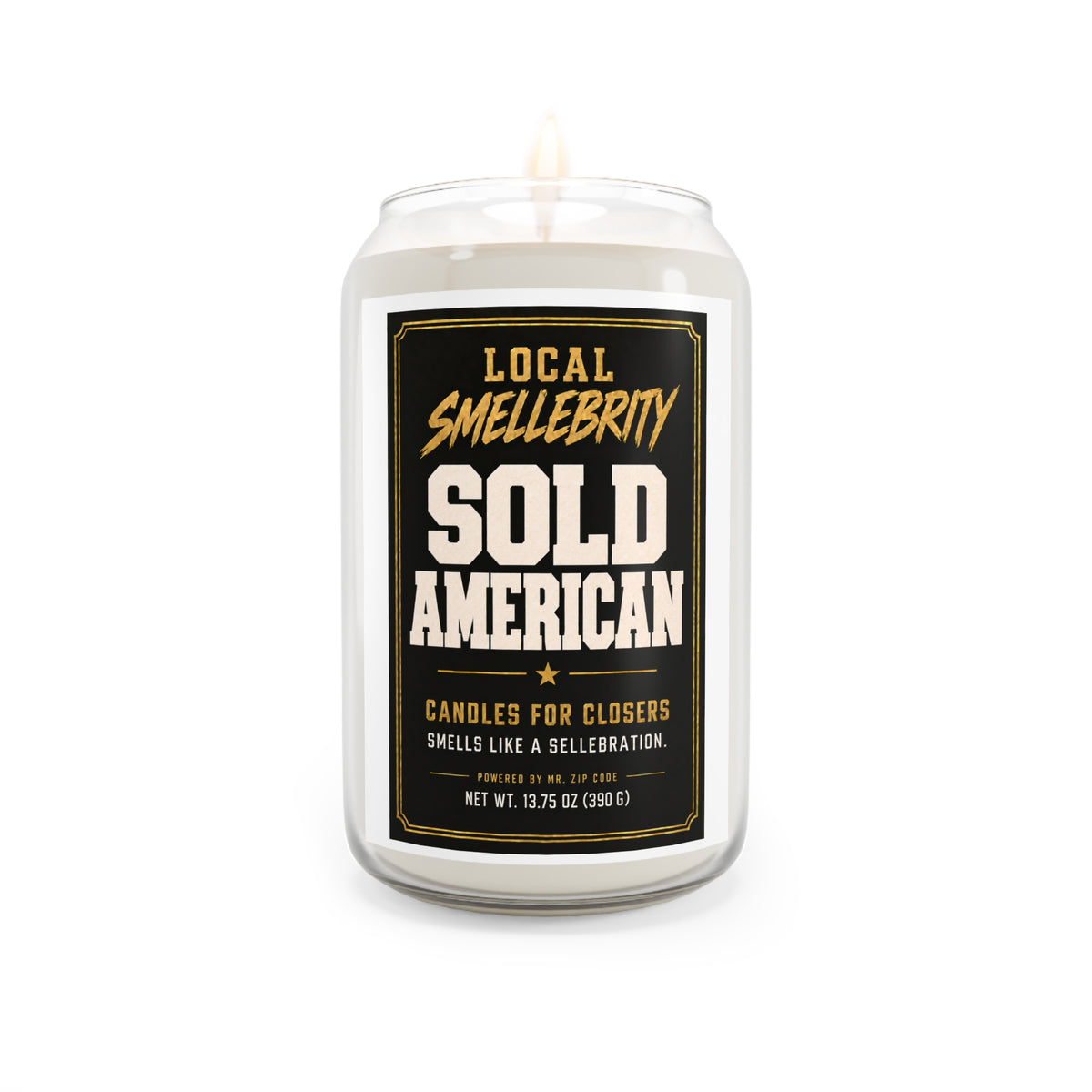 Sold American Scented Soy Candle — 13.75oz "Local Smellebrity"
