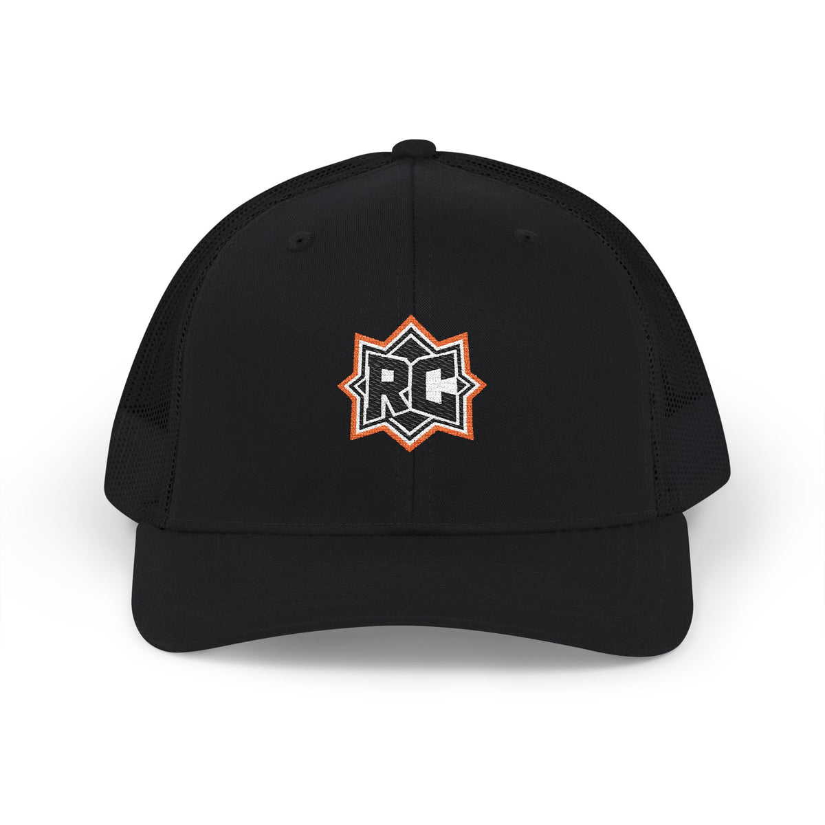 RC Star Patch Trucker Cap — Embroidered Snapback Mesh Hat