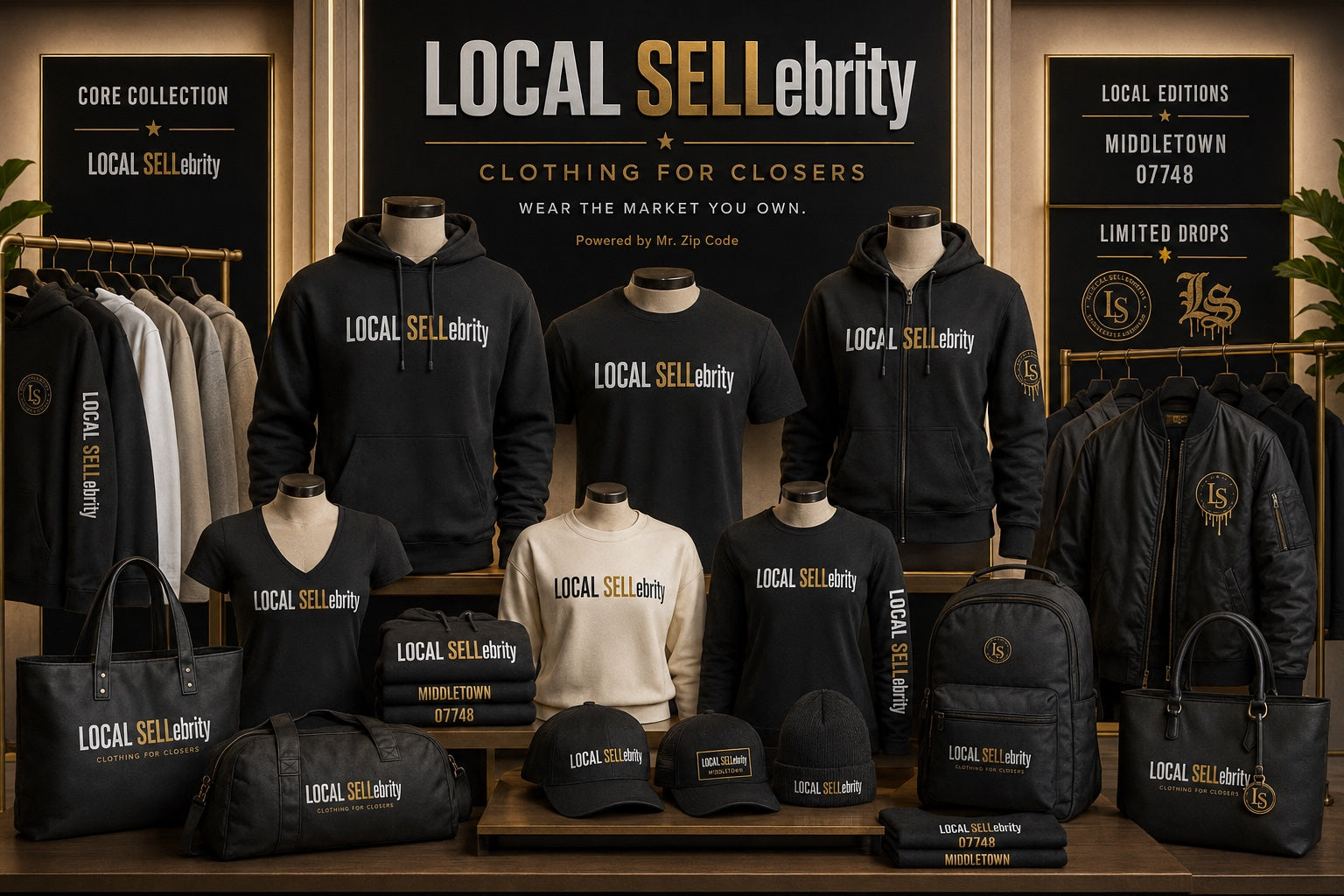 Local SELLebrity Clothing for Closers lineup